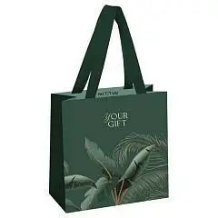 Сумка подарочная "Мир тропиков" фольга 20*20*10см, фото №1