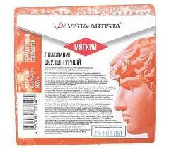 Пластилин скульптурный Студия 0.5 кг №9 терракотовый мягкий, фото №1