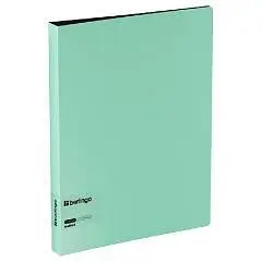 Папка на 4-кольцах "Instinct" А5, 35мм, с внутр.карманом, мятный, фото №1