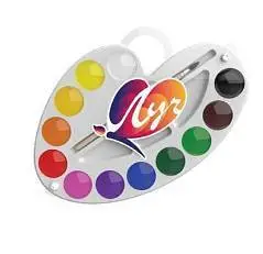 Акварель 12цв Луч кисть с кистью Палитра, фото №1