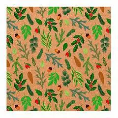 Бумага упаковочная НГ "Лесные мотивы" крафт 100х70 в рулоне, фото №1