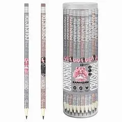 Карандаш чернографитный Красотка HB круглый, фото №1