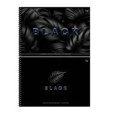 Альбом д/рисования 40л А4 на гребне BG Just black, фото №1
