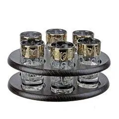 Мини-бар Вдохновение барная стойка Овал + 6 стопок, фото №1