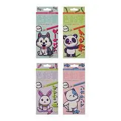 Карандаши цветные пластиковые 4,0 мм KAWAII ANIMALS 12цв 4 вида, фото №1