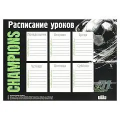 Расписание уроков А4 Champions, фото №1