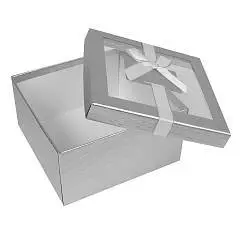 Коробка подарочная "Sweet day" серебро 21*21*11 см 3-2, фото №1