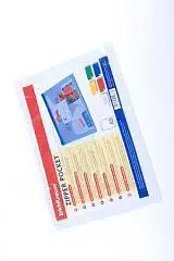 Пакет на гиб. молн. EK A5 прозрачный (цвет молнии в асс.), фото №1