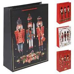 Сумка подарочная "Щелкунчик" фольга 31*42*12см, фото №1