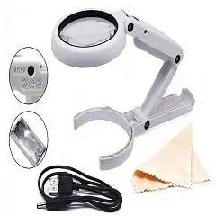 Лупа раскладная настольная 5x/8x, фото №1