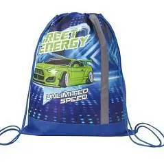 Сумка для сменной обуви ЭНЕРГИЯ, сетка и светоотр.полоса, 36х46см, фото №1