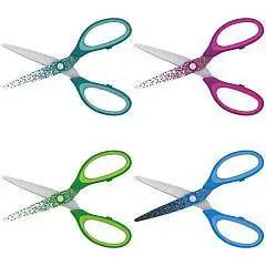 Ножницы детские Berlingo "Salute" 13,5см, Блестки, фото №1