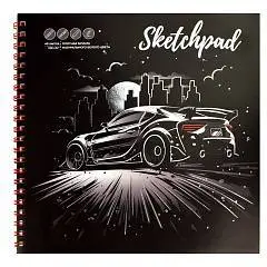 Скетчпад квадрат 195*195мм 40л Храм 100г греб, фото №1