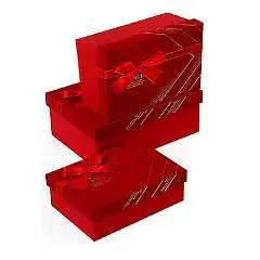 Коробка подарочная "Элеганс" red 19х13х8см 3-2, фото №1