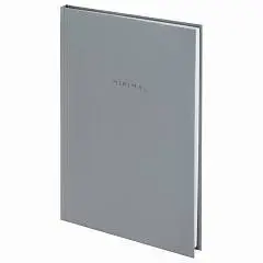 Блокнот А4 80л кл "Minimal" серый, тв.обл, фото №1