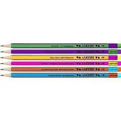 Карандаш чернографитный "Bombax" Soft Touch, ластик, 1 шт., фото №1