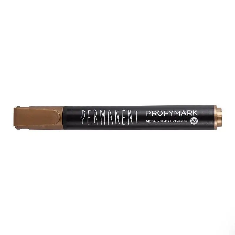 Маркер перманентный "PROFYMARK" 2мм, золотой, фото №1