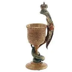 Подсвечник "Змея" 100 мл, D свечи 6,5 см, L10 W7,5 H22 см, фото №1