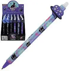 Ручка гелевая автомат Пиши-стирай 0,5 Cat синяя, фото №1