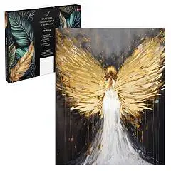 Картина по номерам поталь Девушка с крыльями  40*50см подр 19цв, фото №1