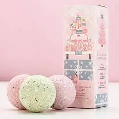 Бомбочки д/ванны с добавками новогодние NEW YEAR 3*40 г, фото №1