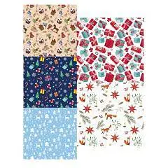 Бумага упаковочная "С Новым счастьем" в рулоне 70х100см, фото №1