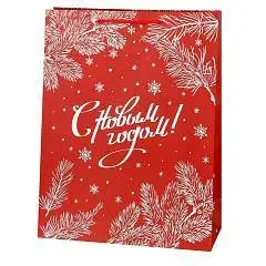 Сумка подарочная "Сияющий иней" глитт. 31*40*12см, фото №1