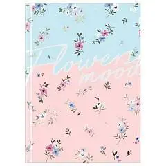 Бизнес-блокнот А4 80л кл "Цветы. Паттерн", матовая лам, выб. лак, фото №1