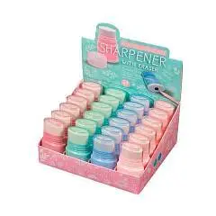 Точилка с контейнером и ластиком 1отв. "FLOWER ZEFIR" (4 В), фото №1