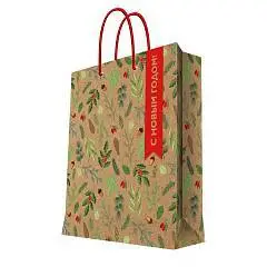 Сумка подарочная " Лесные мотивы" 26x32,4x12,7см, фото №1