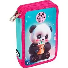 Пенал deVENTE Yummy Panda 21x14x5,2см двухстворчатый, фото №1