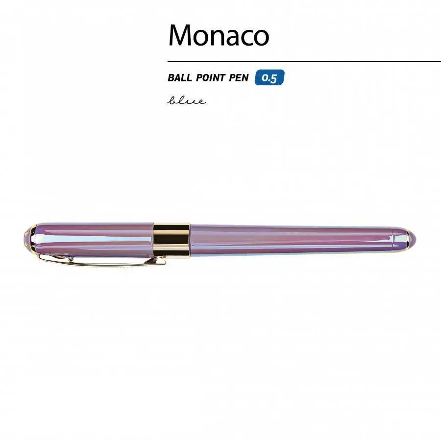 Ручка "Monaco.pearl" в подарочном футляре 0.5мм синяя, фото №1