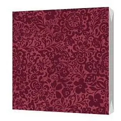 Салфетки BG "Классика" Сатин бордо 33*33, 3 сл, фото №1