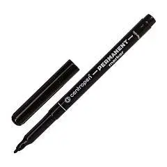 Маркер перманентный CENTROPEN 1мм черный круглый, фото №1