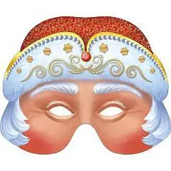 Маска картонная «Дед Мороз», фото №1