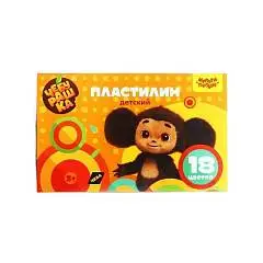 Пластилин 18цв 270гр Мульти-Пульти Чебурашка стек, фото №1
