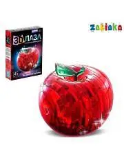 Пластиковый пазл 3D «Яблоко», 45 деталей, фото №1