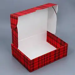 Коробка складная «Клетка», 30,7 х 22 х 9,5 см, фото №1