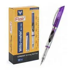 Ручка шариковая Flair 10км  Writo-Meter синяя 0,6мм, фото №1