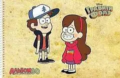 Альбом д/рис А4 30л 100г гребень Гравити Фолз Хатбер, фото №1