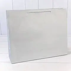 Сумка подарочная "Фактура-890" Серебряный 39,5*32*12см, фото №1