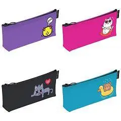 Пенал "Приколы" 19х8х4см силикон софт-тач, фото №1