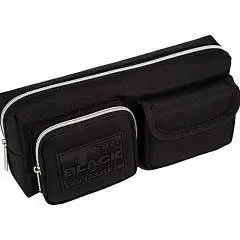 Пенал "deVENTE. TOTAL BLACK" 21x8,5x6 см, текстильный черн, фото №1