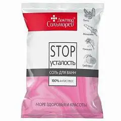 Соль д/ванн Доктор Сольморей СТОП-усталость 500г, фото №1