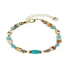 Браслет "Бирюзовый океан" (натур. камни), фото №1