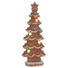 Фигурка декоративная с подсветкой "Ёлка" L10 W5,5 H25,5 см, фото №1