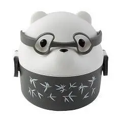 Ланчбокс Panda 15,6х15,1см черный, фото №1