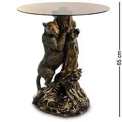 Стол журнальный Леопард Н-65см,L-30см,В-47см бронза, фото №1