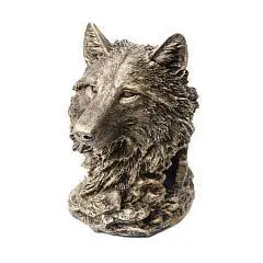 Подставка под бутылку Волк( бронза )20 см, фото №1