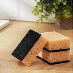 Губки д/посуды Raccoon «Лофт» крупнопористые беж 3 шт, фото №1